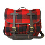 tB\ V_[obO Y FILSON Red Black bh~ubN Wool Medium Field Bag E[ tB[hobO